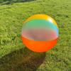 60cm Rainbow Inflatable Beach Ball - Extra Large Colorful Toy for Kids, Pool, Lawn, and Outdoor Games