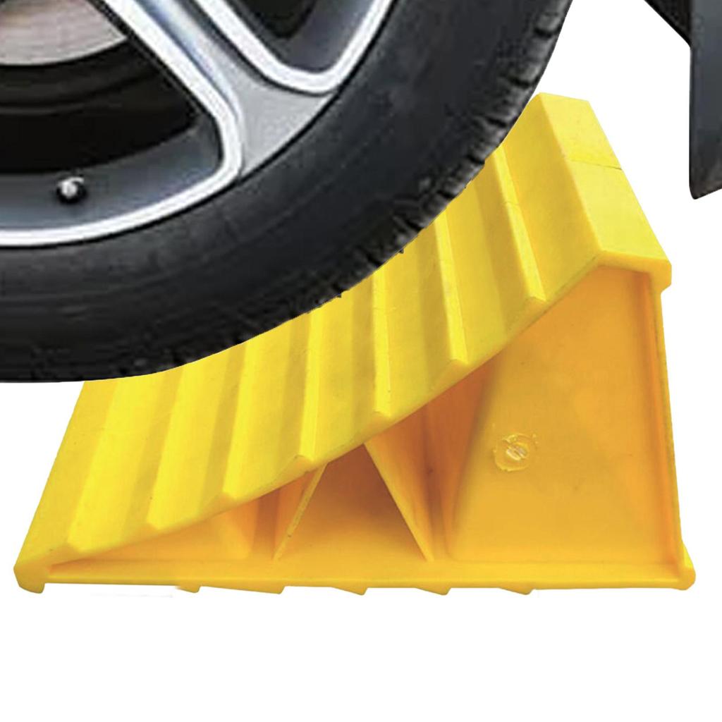 Portable Car Wheel Chock Anti Slip Tire Stop Block Heavy Duty Parking Wedge Truck Trailer RV Safety Portable Vehicle Accessory