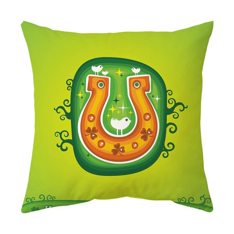 Cushion Pillow Cover Printed Cushion Cover St. Patrick's Day Gift