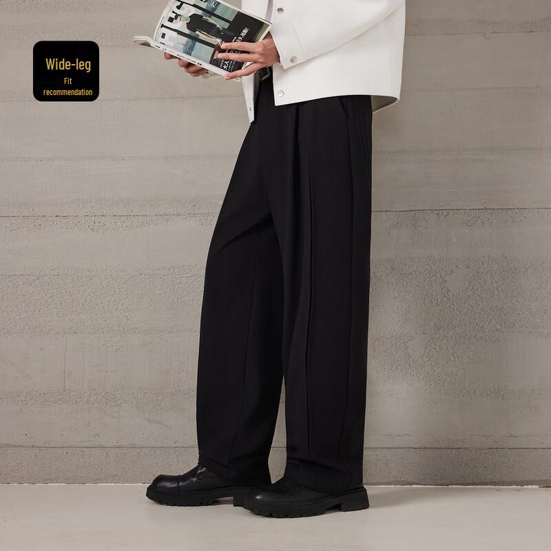

Cabbeen Men s Faux Wool Twill Business Casual Stretch Pants L