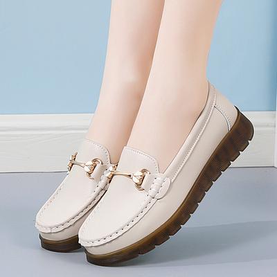 Casual Παπούτσια για Γυναίκες Μοκασίνια Μπαλαρίνες Γυναικεία Λόφερ Γνήσιο Δέρμα Γυναικεία Slip on Μπαλαρίνες Παπούτσια Νοσοκόμας 2025 Νέα Άνοιξη και Φθινόπωρο