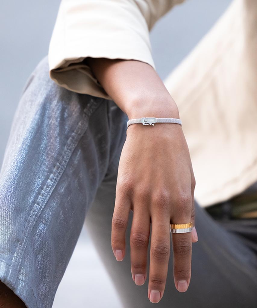 Begins Larin Wide Coiling Bracelet