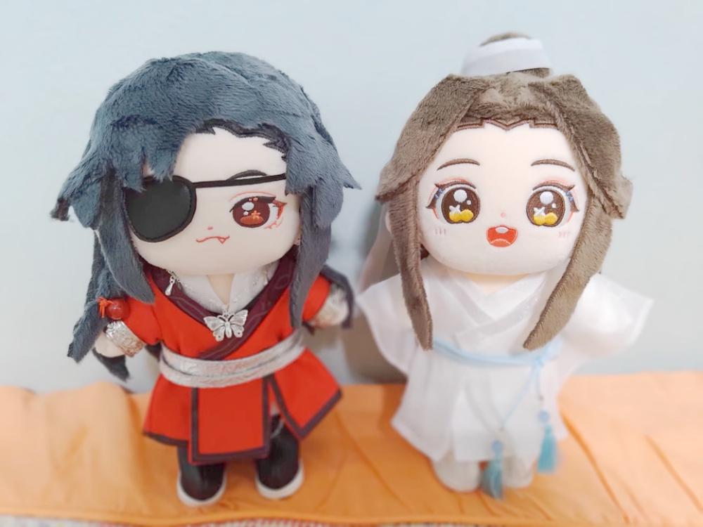 Anime Tian Guan Ci Fu Xie Lian Bambola di Peluche TGCF Giocattolo di Peluche Peluche Benedizione dell'Ufficiale Celeste Cambia Abito Giocattolo Vestire 20cm