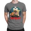 Vampurr Vampire Black Cat Men T Shirt Halloween Kitten Vintage Tee Shirt Short Sleeve O Neck T-Shirt Cotton Big Size Clothes
