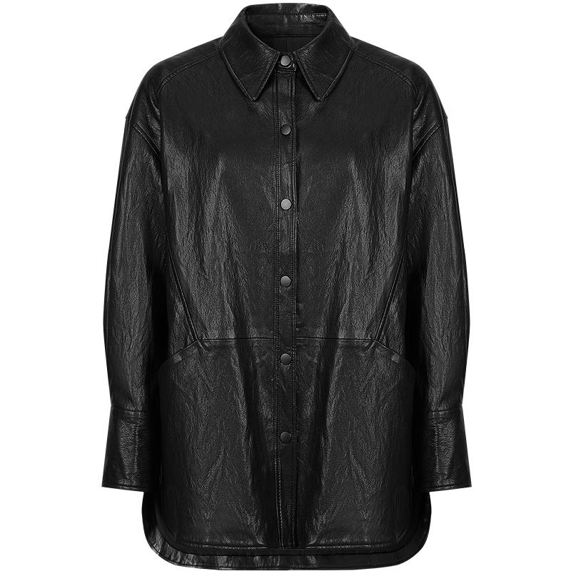 

Куртка из искусственной кожи PU в стиле ретро JIUZI Anna Kou XL