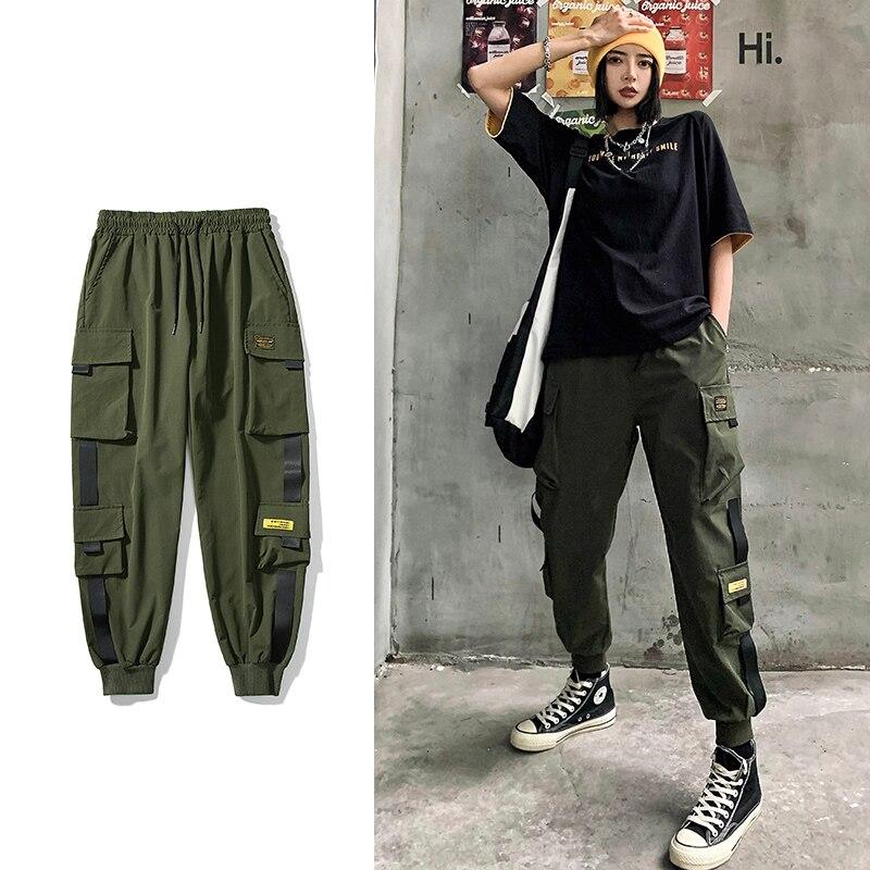 Nuevo Streetwear Pantalones Negros Mujeres Estilo Coreano Pantalones de  Chándal Cintura Elástica Pantalones Holgados Verano Otoño Hip Hop Harajuku  Pantalones Mujeres comprar a buen precio — entrega gratuita, reseñas reales  con fotos —