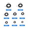 Solxion Nylon Flat Washers, M2-M10 (M2 M2.5 M3 M4 M5 M6 M8 M10) Repair Kit, 500-Piece Set, Nylon Insulated, Waterproof Flat Washers, Convenient for Re