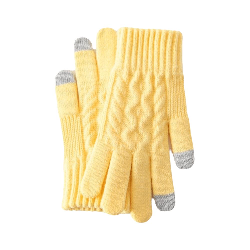 Windproof Touch Screen Gloves Thickened Wool Gloves Fashion Winter Knitted Gloves for Men Women