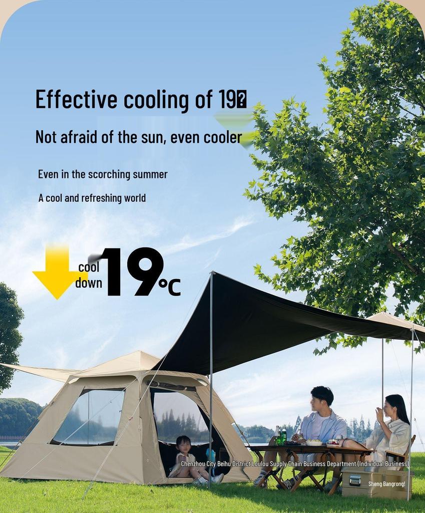Two-in-One Automatic Folding Outdoor Camping Tent & Canopy