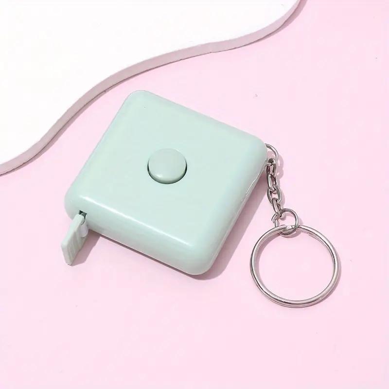 Portable 1pc 59-Inch Mini Retractable Tape Measure for Body, Sewing & Crafts Durable Double Scales, with Keychain Hole