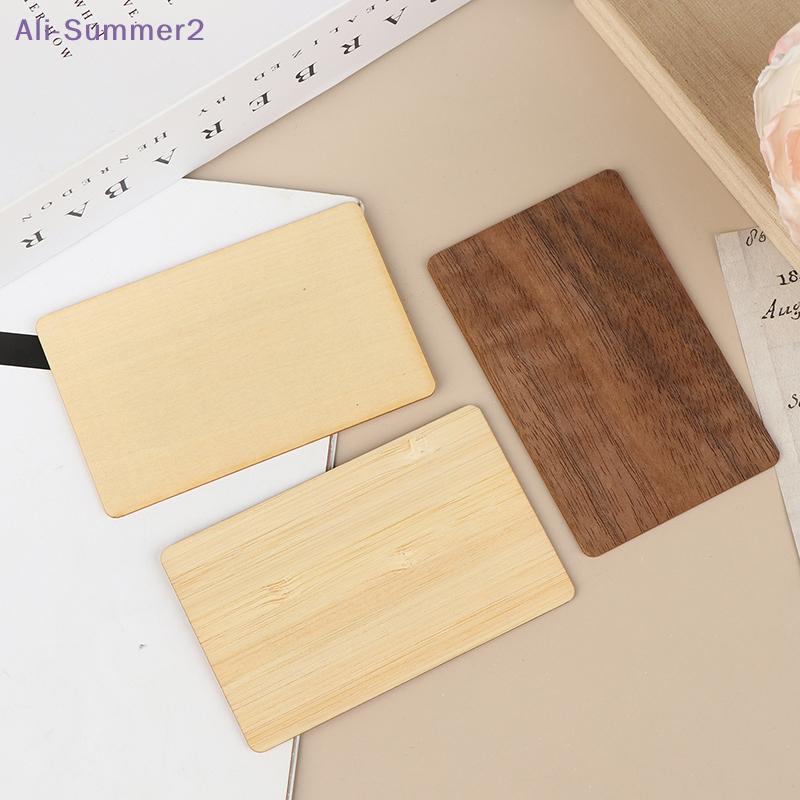 {Estate2} Scheda NFC Vuota in Legno 13.56MHZ Tag RFID 504Byte Chip 215Ntag Tessera Associativa Contactless Riconoscimento Sociale Scheda Laser