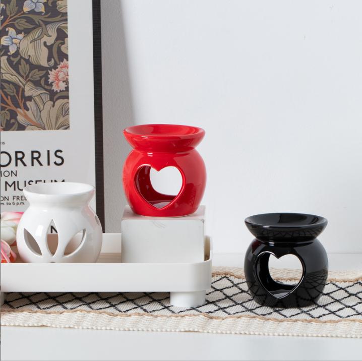 Home Decor Gifts Ceramic Oil Burner Aroma Essential Warmer Aromatic Fragrance Lamp Perfume Wax Melt Burners Tealight Holder