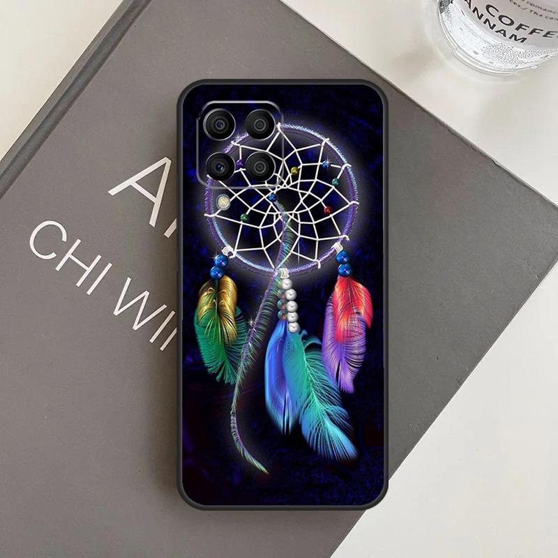 Retro Feather Dreamcatcher Case For Samsung Galaxy M15 M35 M55 M56 M36 M16 M06 M31 M13 M33 M53 M12 M32 M52 M14 M34 M54