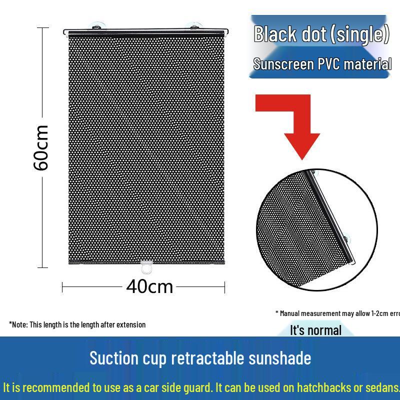 Automatic Retractable Car Window Sunshade Curtain