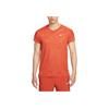 Nike Court Slam Printed Logo Crew Neck Short Sleeve T-Shirt Men tops Rust FD5263-811