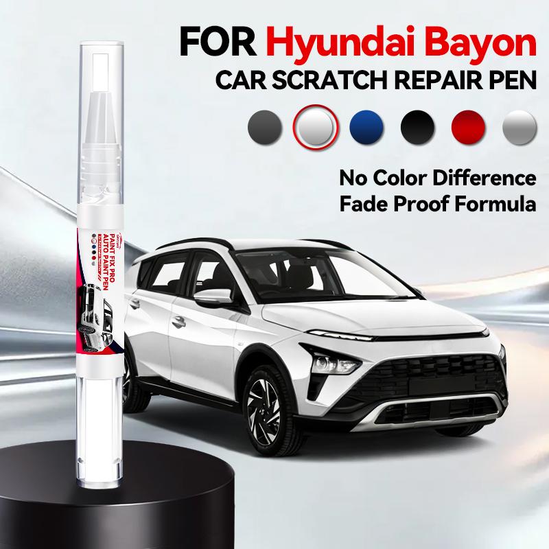 

For Hyundai Bayon Paint Repair Pen Touch Up Scratch Remover DIY Auto Accessories Black White Blue Gray перлина білого кольору