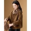 Women's Reversible Faux Suede & Lamb Wool Jacket