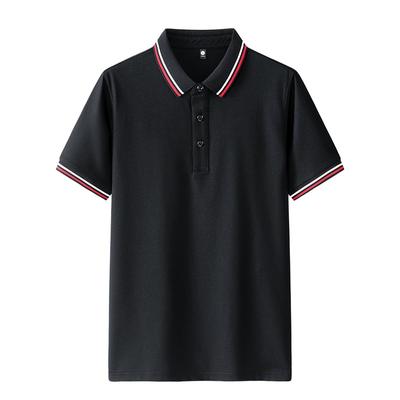 Summer Men's Short Sleeved T-shirt Cotton Thin Business Lapel Men's Polo Shirt