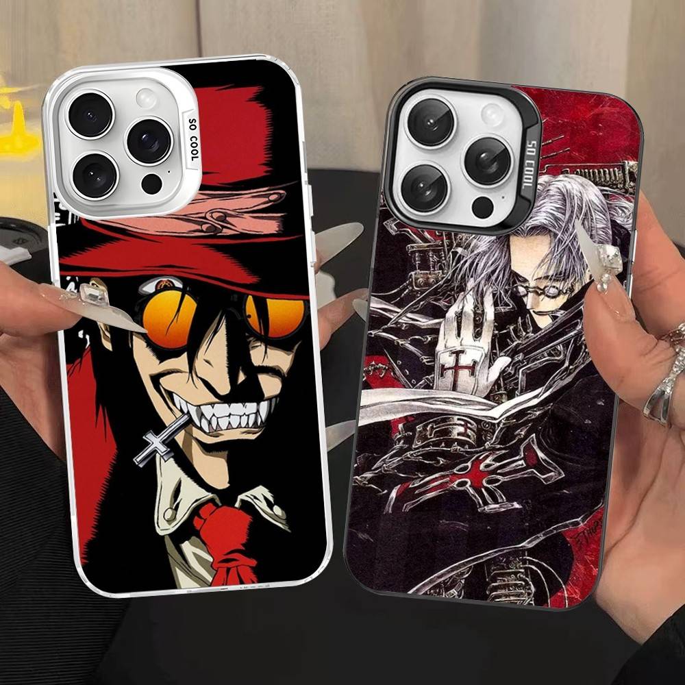 Horror Anime Hellsing Phone Case For IPhone 17 16 15 14 13 12 11 Pro Max Plus Pro Colorful Shell