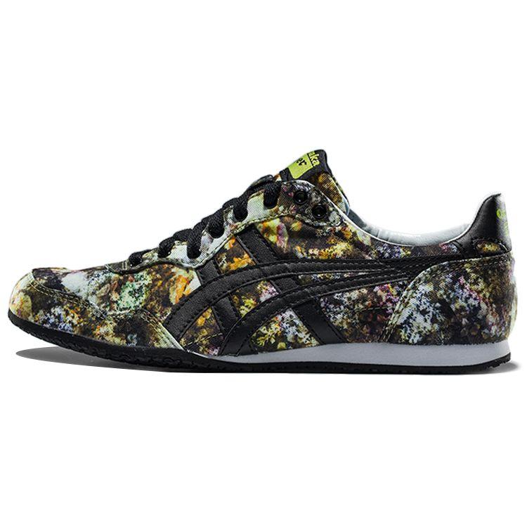 ONITSUKA TIGER Serrano Comfortable Fashion Lightweight Low-Top Lifestyle Casual Shoes Unisex Casual Shoes Green Yellow TH643N-8990
