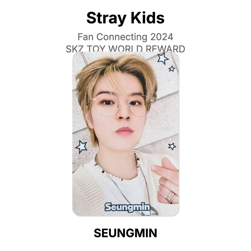 Stray Kids Fan-Verbindung 2024 SKZ TOY WORLD BELOHNUNG Offizielle Fotokarte
