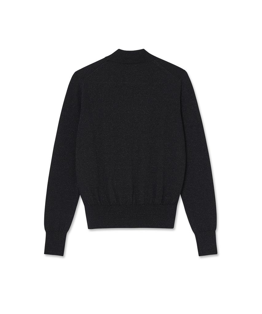 IOLO Women'S Shine Wool Mock Neck_Black