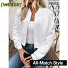Damen Vintage Casual Einfarbig Druck Herbst Winter Langarm Jacken & Mäntel