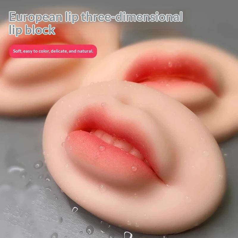 Tattoo Practice Skin 5D Lip Practice Silicone Skin Microblading Supplies For Permanent Makeup Lip Blush Training