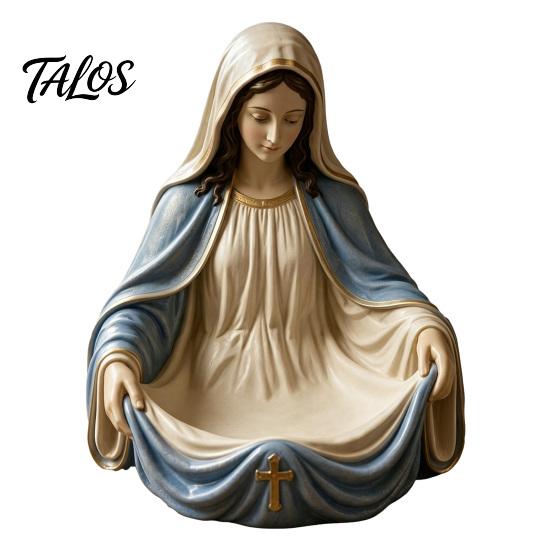 Jewelry Storage Box, with Jesus or Virgin Design Religious Tray, Compact Multi-Use Faith Atmosphere Jewelry Holder, for Prayer Beads Crystal Ores