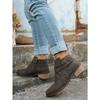 Pointed Toe Woven Martin Boots Women's Winter 2025 New Thick Heel Vintage Side Zipper Plus Size Booties