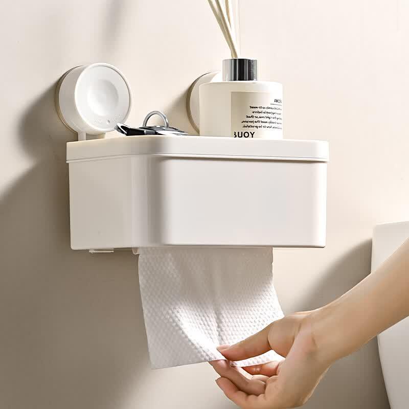 Waterproof Drill-Free Bathroom Tissue Holder