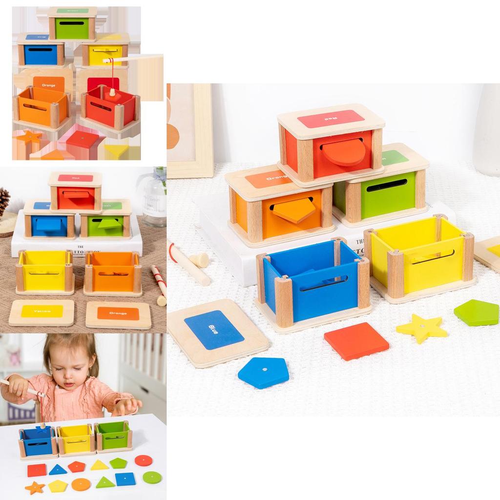 Wooden Montessori Puzzle Coin Bank For Toddler Fine Motor Skills Development Educational Toy