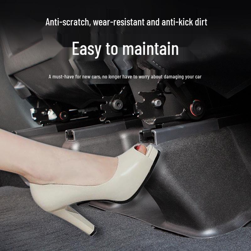 Tesla Model Y Under-Seat Full-Coverage Anti-Kick Corner Protectors (7-Piece Set) Y-Rail Anti-Scratch Guards