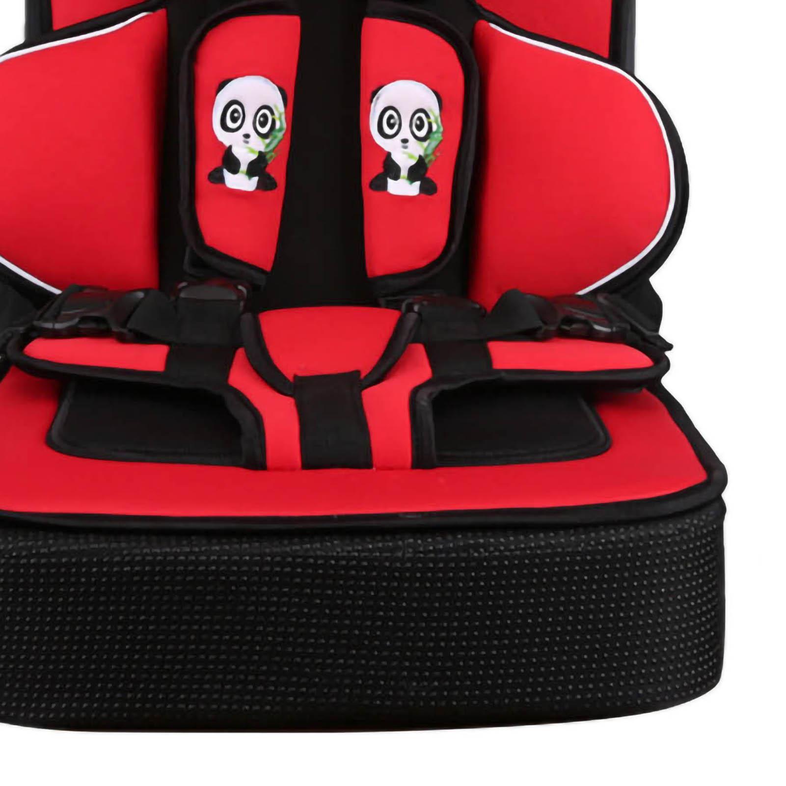 

High Back Booster Car Seat Portable Polyethylene Convertible Toddler Infant Seat for Baby Red Red червоний