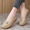 Scarpe Basse da Donna Mocassini Scarpe da Guida in Pelle Mocassini Floreale Casual Slip-on Estive Scarpe da Infermiera per Madre Taglie Grandi