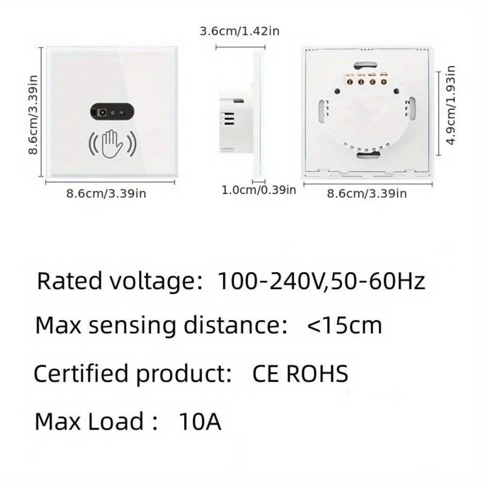 Motion Sensor Wall Light Switch No Need Touch Lights Sensor Switch  Home Automation