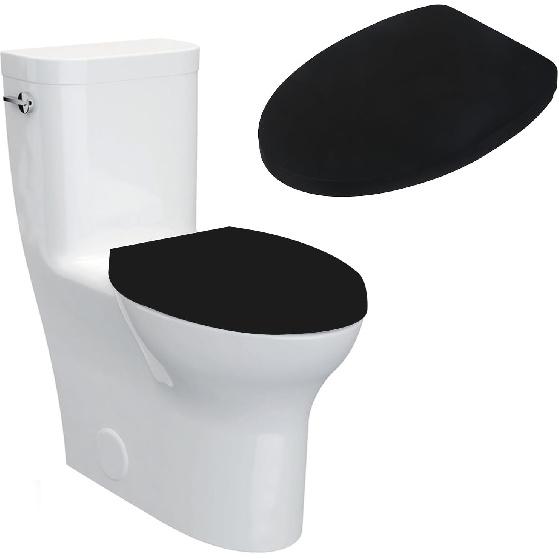 Sliverdew Toilet Lid Cover and Toilet Tank Lid Cover Toilet Cover with Elastic Bottom Fabric Cover for A Lid Toilet Tank Toilet Top Cover Back of Toilet Lid Cover