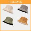 Chapeau de pêcheur à larges bords pour homme, couleur unie et design réversible pour les activités de plein air