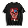 American Sheepdog Flag Skull Detection Protection Tee Pure Cotton T-shirt