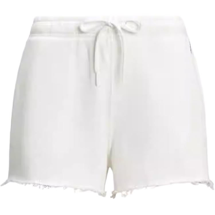 

Polo Ralph Lauren Шорты женские повседневные однотонные прямого кроя на кулиске Белый WMPOSHONBQ20103-100 XL