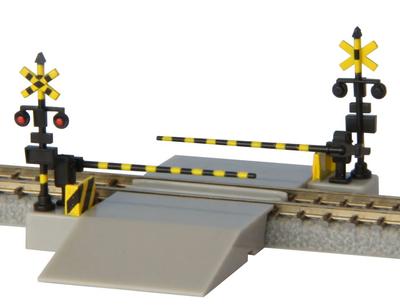 Rokuhan Z Gauge Railroad Crossing Set Japanese Type S045-1