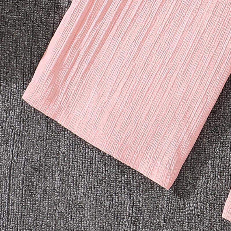 Girls' Outfit Children's Spring/Autumn New Style V-Neck Long-Sleeved Top + Casual Trousers