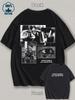 Summer Men039;S Pure Cotton T-shirtLetter Black And White Poster Style Letter Front Unisex T-Shirt