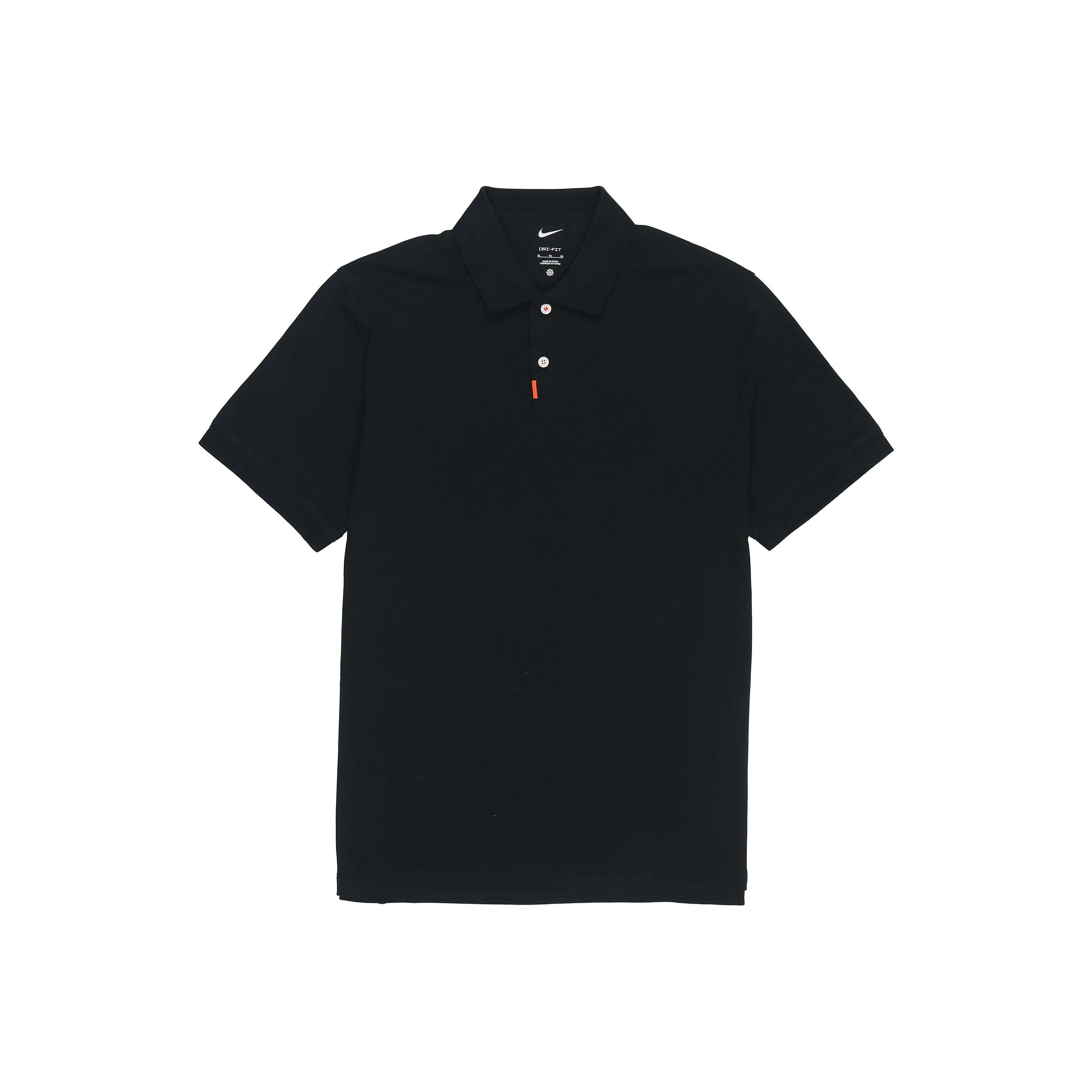Nike Training Sports Casual с коротким рукавом поло рубашка мужская топы черный DB3264-010 M