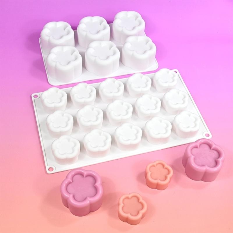 Flower Shape Silicone Molds Fondant Mousses Cake Molds Making Pastry Chocolate Molds Baking Decorating Tool Nonstick