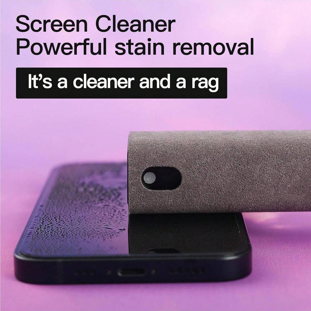 1 Pack Screen Cleaner,3-in-1 Touchscreen Mist Cleaner Spray and Microfiber Cloth,Built-in Cleaning Solution,(Excluding Solution)