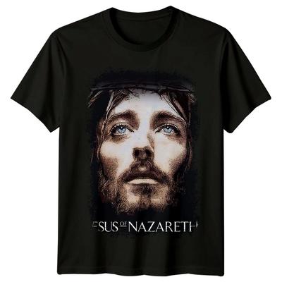 Gesù di Nazareth (1977) T-shirt Ispirata a Locandina Film Maglietta Retrò Anni '70 Unisex
