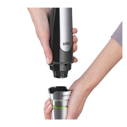 Braun | MQ7000X MultiQuick Immersion | 1000 W | Hand Blender | Hand Blender | 2 Speeds | Black/Stainless Steel