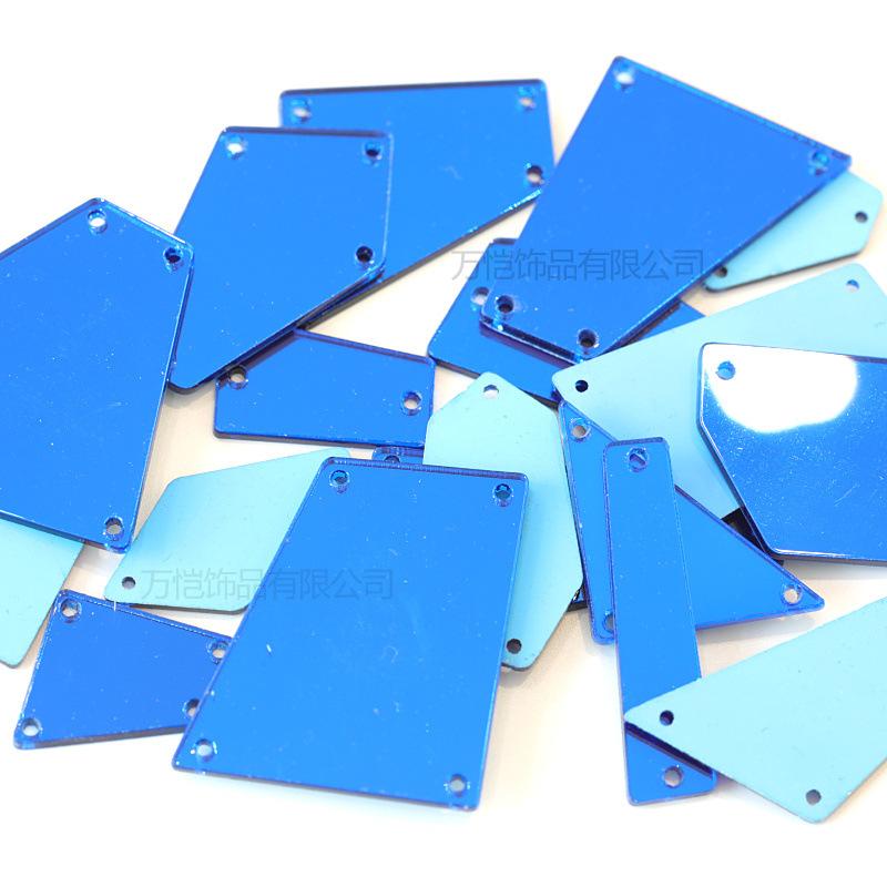 Acrylic Hand Seam Drill, Flat Bottom Special-Shaped Mirror Diy Clothing Decoration Jewelry Mirror Accessories Seam Drill