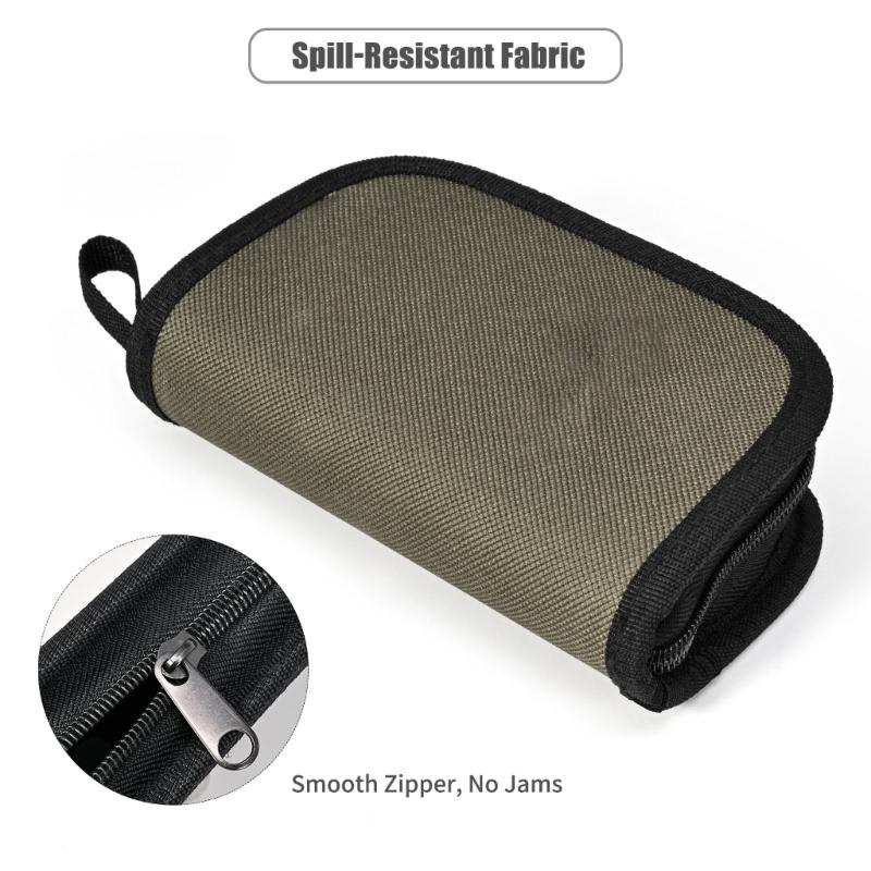 Fishing Spoon Spinner Baits Carry Case Sequins Lure Storage Bag with Zippers Fishing Hook Organizers Tackle Pouch Bags